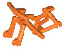 Bicycle Frame in Orange