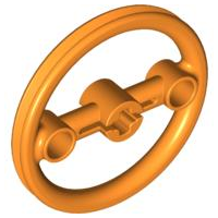 Technic Steering Pulley Large in Orange
