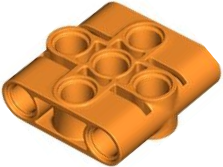 Technic Connector Beam 3 x 3 in Orange