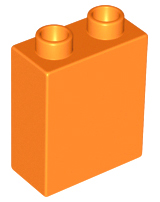 Duplo Brick 1 x 2 x 2 in Orange