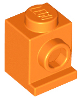 Brick Special 1 x 1 with Headlight in Orange