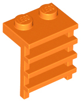Plate Special 1 x 2 with Ladder in Orange