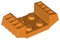 Plate Special 2 x 2 with Grills in Orange