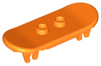Sports Skateboard with Trolley Wheel Holders in Orange