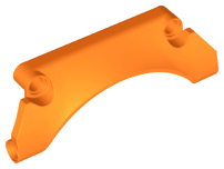Technic Panel Car Mudguard Arched 9 x 2 x 3 #30 in Orange