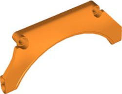Technic Panel Car Mudguard Arched 13 x 2 x 5 in Orange