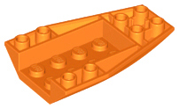 Brick Wedged, Curved Inverted 6 x 4 in Orange