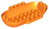Duplo Boat / Submarine Base 10 x 6 x 1.5 in Orange