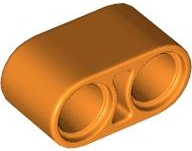 Technic Beam 1 x 2 Thick in Orange