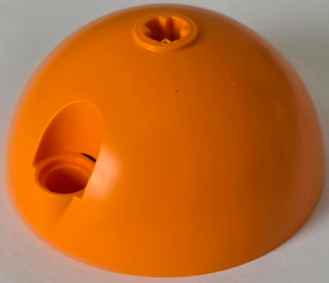 Technic Panel Dome 5 x 5 with Pin Holes in Orange