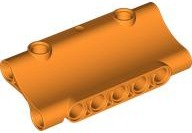 Technic Panel Curved 7 x 3 Inverted in Orange