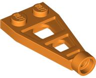 Plate Special 1 x 2 with Long Stud Receptacle (Space Wing) in Orange