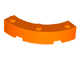 Brick Round Corner 4 x 4 Macaroni Wide with 3 Studs in Orange