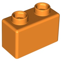 Quatro Brick 1 x 2 in Orange