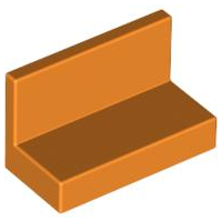 Panel 1 x 2 x 1 [Square Corners] in Orange