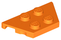 Wedge Plate 2 x 4 in Orange