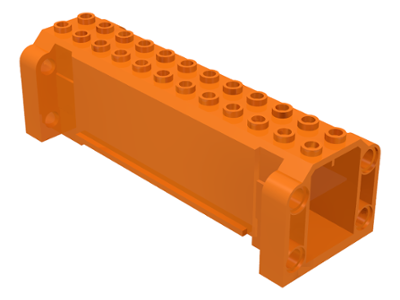 Crane Section 4 x 12 x 3 with 8 Pin Holes in Orange