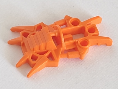 Large Figure Foot, Claws, Toa Inika in Orange