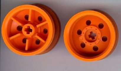 Wheel 30.4 x 20 without Pinholes and with Unreinforced Rim in Orange