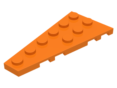 Wedge Plate 6 x 3 Left in Orange