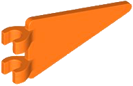 Flag 2 x 4 Triangle in Orange