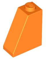 Brick Sloped 65° 2 x 1 x 2 in Orange