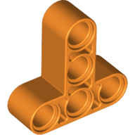 Technic Beam 3 x 3 T-Shape Thick in Orange