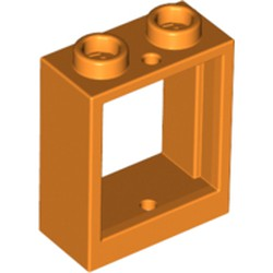 Window 1 x 2 x 2 Flat Front in Orange