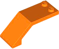 Windscreen 5 x 2 x 1 2/3 in Orange