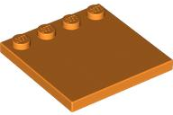 Plate Special 4 x 4, Studs on One Edge Plain] in Orange