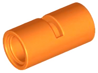 Technic Pin Connector Round [Slotted] in Orange