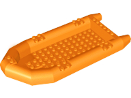 Boat / Rubber Raft / Dinghy, Large 22 x 10 x 3 in Orange