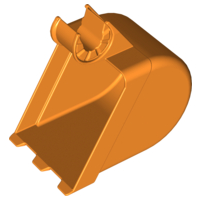 Duplo Toolo Digger Bucket with 3 teeth in Orange