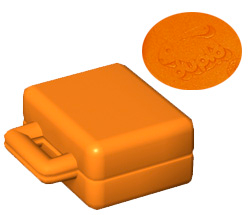 Duplo Suitcase in Orange