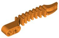Launcher, Large Figure Weapon, Zamor Sphere Launcher, with Hole and Axle Hole in Orange