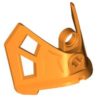 Large Figure Leg Cover, Armor, Shin / Ankle Guard in Orange