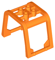 Roll Cage 6 x 4 x 3 1/3 in Orange