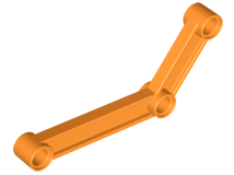 Technic Link 1 x 9 Bent (6 - 4) in Orange