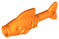 Animal, Fish [Hollow Stud Mouth] in Orange