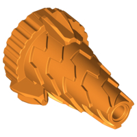 Cone Jagged, Drill Tip in Orange