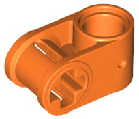 Technic Axle and Pin Connector Perpendicular in Orange