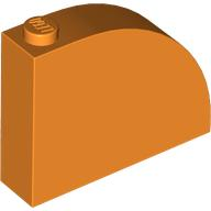 Brick Curved 1 x 4 x 2 2/3 in Orange