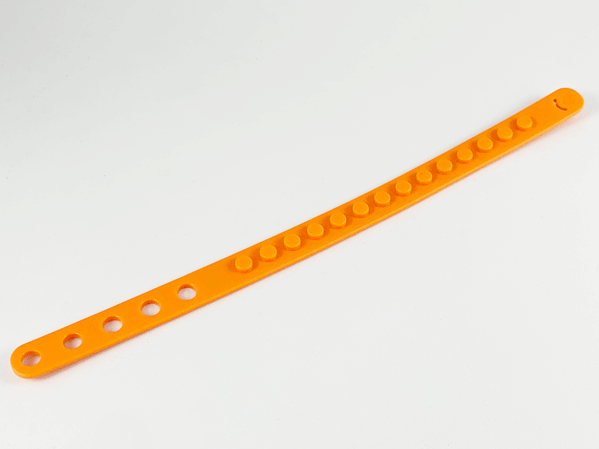 DOTS Bracelet 1 Stud Wide in Orange