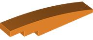 Brick Curved 1 x 6 in Orange