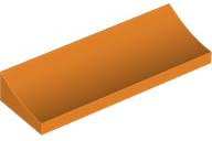 Brick Curved 2 x 6 Inverted in Orange