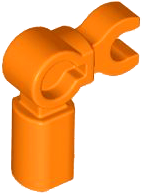 Bar Holder with Clip and 90° Angle (Mechanical Leg) in Orange