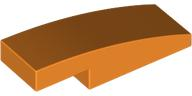 Brick Curved 3 x 1 x 2/3 in Orange