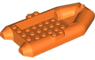 Boat / Rubber Raft / Dinghy 6 x 12 in Orange
