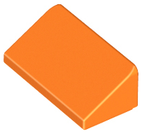 Brick Sloped 30° 1 x 2 x 2/3 in Orange
