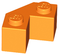 Brick Wedged 2 x 2 Facet in Orange